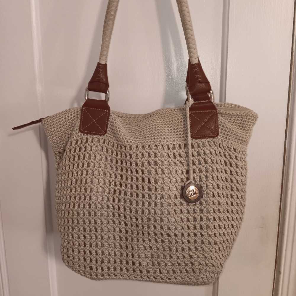The Sak crochet shoulder/tote